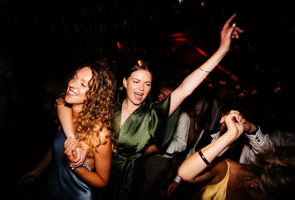 The dance floor at Owen House Barn