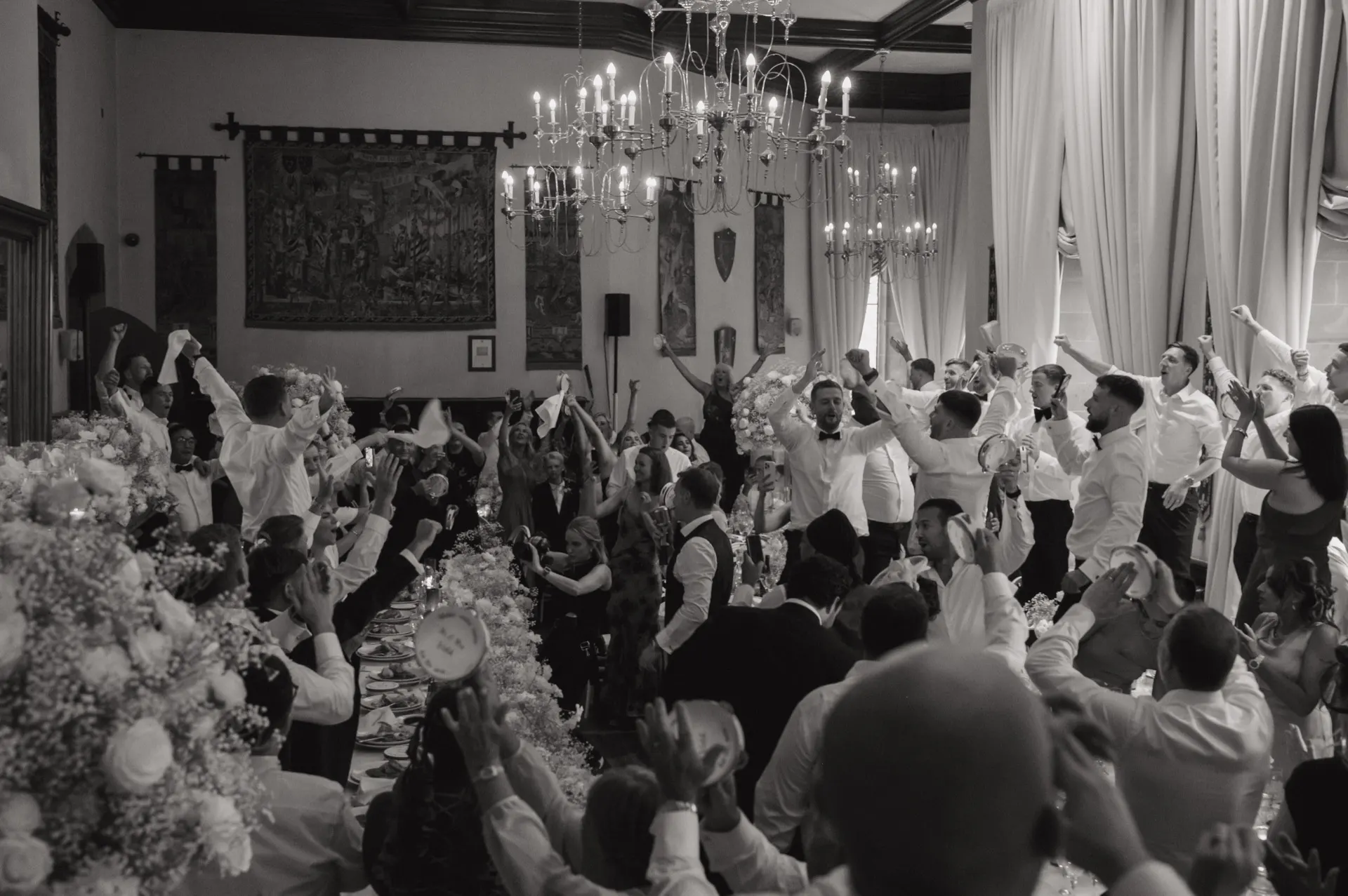 Wide shot, mid-act