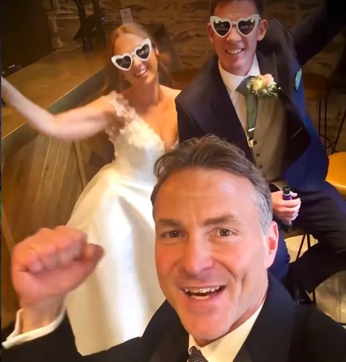 Laura and Matt with Howard at Town Head Estate